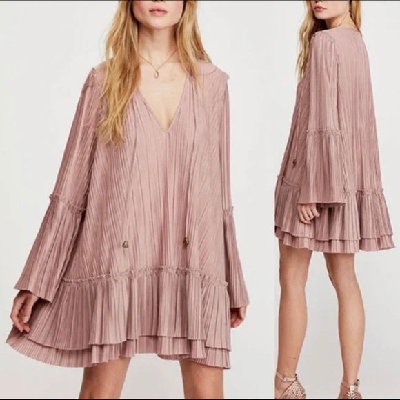 NWT Free People Can’t Help It Pink Clay Dress - Picture 2 of 4